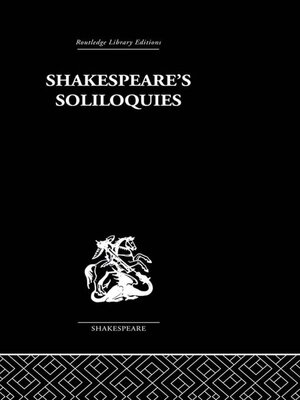 cover image of Shakespeare's Soliloquies